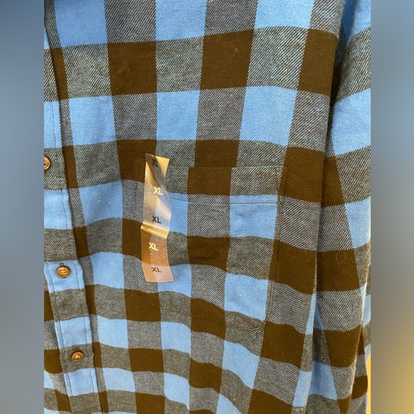 COPY - Men’s Club Room Flannel Shirt Long Sleeve XL B4A - Picture 2 of 9